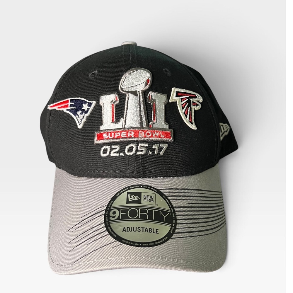 New Era 9FORTY Super Bowl LI Dueling Hat Patriots vs Falcons 2017 Black NFL Cap